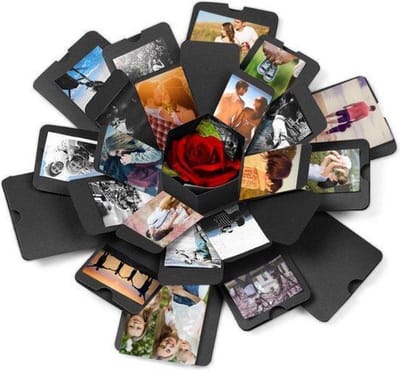 Mystery Card Explosion Box Foto Doos - 36 Foto's - met persoonlijke online (video) boodschap