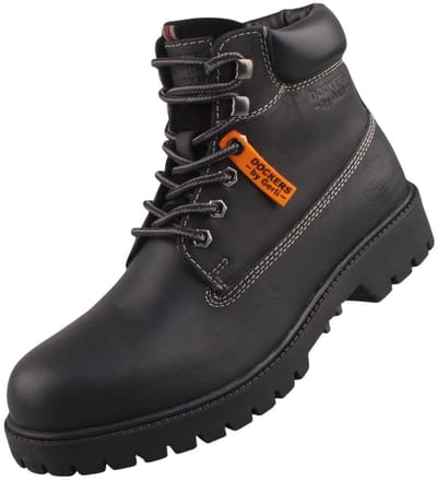 Dockers by Gerli leren wandelschoenen voor heren zwart