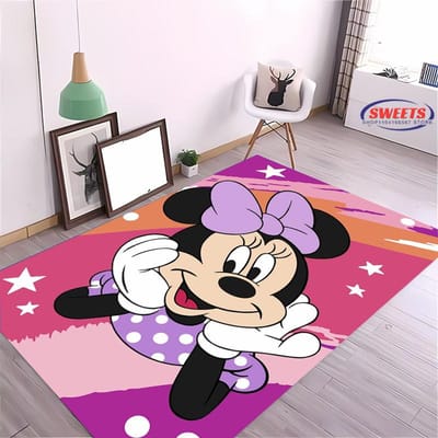Nieuw bij Disney Mickey Mouse Tapijt! Slaapkamer Woonkamer Bedmat, Antislip Exquise Huisdecoratie, Duurzaam Machinewasbaar Kleed Cadeau 40x60cm (16x24in)