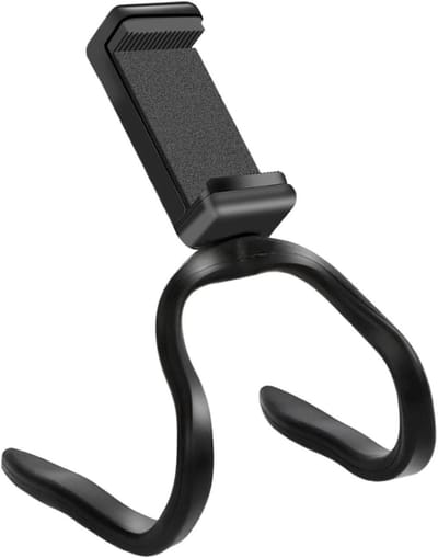 Loopband Telefoonhouder - Fitness Fiets Stuurhouder - Tijdens het Trainen - 360 Graden Rotatie - 5.5-8.5 cm Breedte - Zwart