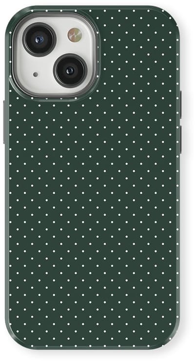 Micro Dots Tough Hoesje geschikt voor iPhone 13 Mini | Geschikt Voor Mag | Stippen Motief Backcover geschikt voor iPhone 13 Mini Pine Pins