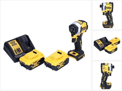 DeWalt DCF 850 P2 accu-slagmoersleutel 18 V 205 Nm 1/4" borstelloos + 2x accu 5,0 Ah + oplader