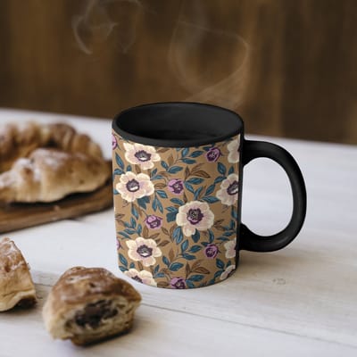 Magische Mok - Foto op Warmte Mokken - Koffiemok - Floraal - Stilleven - Kleurrijk - Magic Mok - Beker - 350 ML - Theemok