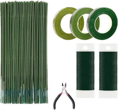 7-delige bloemenkit voor DIY boeketten en kransen maken - Inclusief bloementapes, bloemendraadsnijder en meer