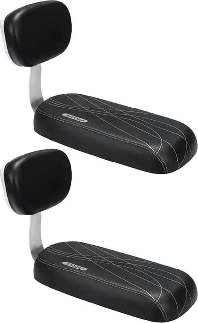 Fiets Achterzitje - Kinderzitje - Veilig Vervoer - Met Rugsteun - 37x25x16 cm - Zwart