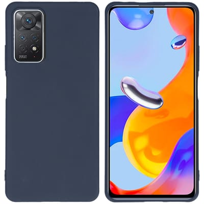 imoshion Hoesje - Geschikt voor Xiaomi Redmi Note 11 Pro - Color Backcover - Donkerblauw