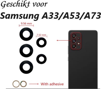 Samsung Galaxy A33 A53 A73 Camera Lens