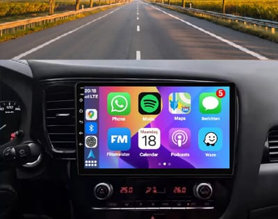 Autoradio 2/32GB met Carplay en Android auto | Geschikt voor Mitsubishi Outlander 2018-2022 | Radio scherm met Navigatie | 2018 2019 2020 2021 2022 | 3