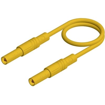 Hirschmann Test & Measurement MLS SIL GG 100/1 Veiligheidsmeetsnoer Banaanstekker 4 mm Banaanstekker 4 mm 1.00 m Geel 1 stuk(s)