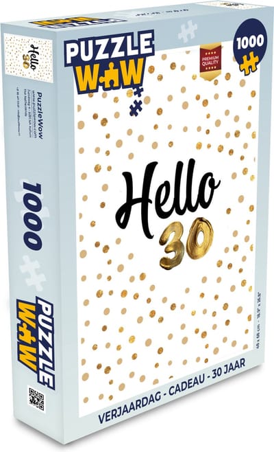 Puzzel Verjaardag - Cadeau - 30 jaar - Legpuzzel - Puzzel 1000 stukjes volwassenen