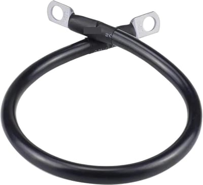 Koperdraad Kabel - Verlengkabel - Batterij Opladen - Zuiver Koper - 20 Cm - Zwart