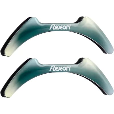 Verhoogde aluminium stijgbeugels Ultra-Grip Zwart/Zwart/Groen Flex-On