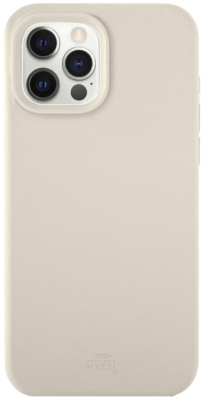xoxo Wildhearts Shockproof Silicone Case Beige - geschikt voor iPhone 12 Pro Max - Backcover hoes - Beige / Crème Siliconen - Optimale bescherming - Verhoogde camera rand - Beige / Crème
