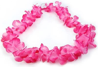 Hawaii krans - Hawaii slinger, roze, lengte 1m