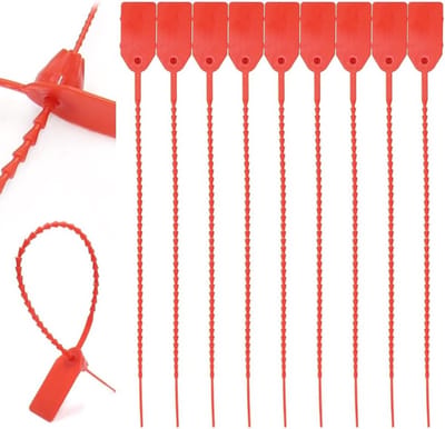 100 Stuks Plastic Kabelbinders met Labels - Veiligheidsbinders voor Kabels, Schoenen, Kleding en Bagage Tags, Antiverval en Organisatie