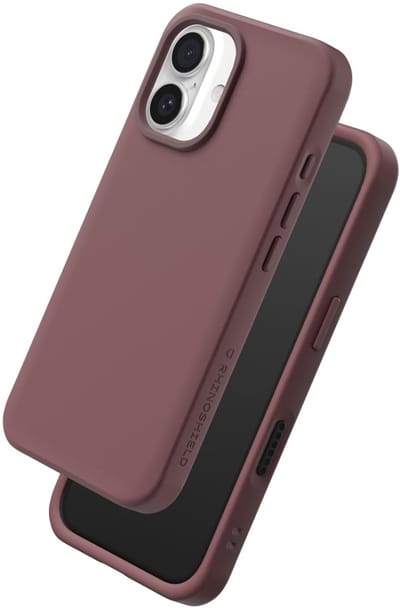 Rhinoshield, Hoesje Geschikt voor Apple iPhone 16 Plus Model SolidX Ultra-stevig compatibel met Magsafe, Oudroze