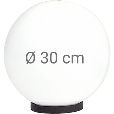KS Verlichting - Tuinbol 30 - Tuinlamp - Kunststof - Flens - Led - Modern - Wit
