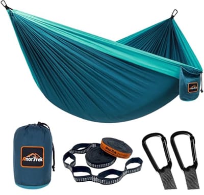 Lichtgewicht Draagbare Hangmat voor Camping en Backpacken - Inclusief Boomriemen en Karabijnhaken
