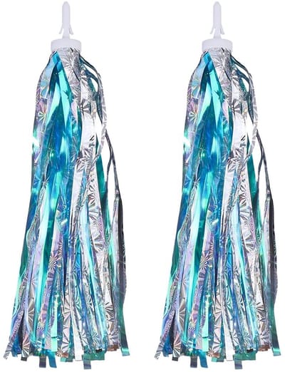 Dailygoods - 2 Stuks Blauwe Fiets Streamers voor Handvatten