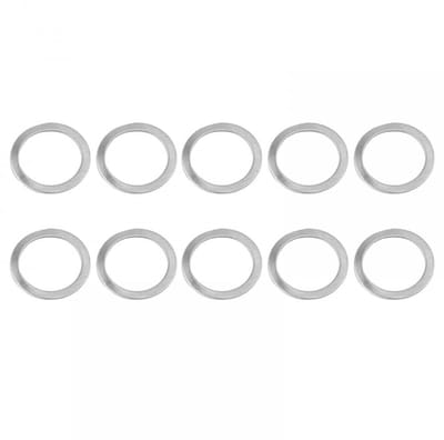 Dailygoods- Pedaalringen 10 Stuks - Pedaalafstandhouders 20/15 mm - Pedaalafdichtingen - Roestvrij Staal - Vermindert Slijtage - Verspreidt Belasting