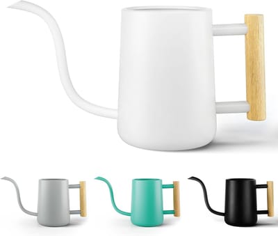 Stijlvolle Witte Gieter voor Binnenplanten met Lange Nauwkeurige Uitloop - 992 ml