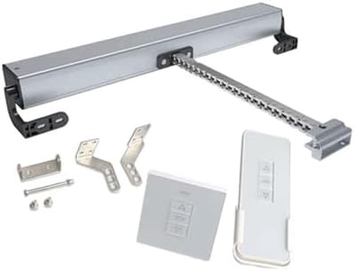 Elektrische raamopener - Automatische opener - Ventilatie regelen - Met afstandsbediening - Tot 1000mm ketting - Zilver