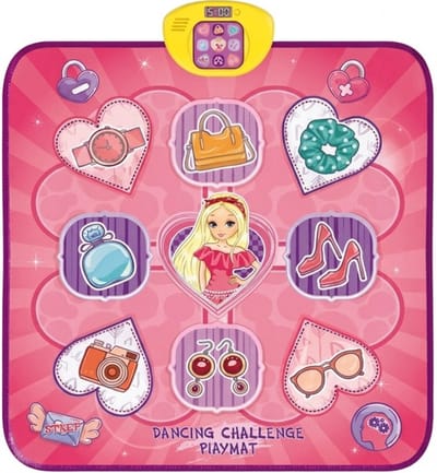 PolkaHome® Dansmat voor Kinderen – Elektronische Muziekmat met LED-Lichtjes, 5 Spelmodi & Geheugenspel – Dansmat voor meisjes– Dansspeelgoed vanaf 3 Jaar