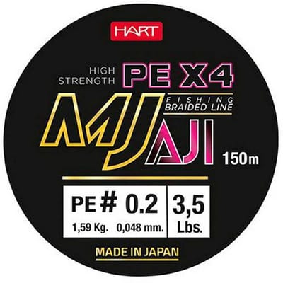 Hart Mj Aji 150 M Gevlochten Vislijn Paars 0.085 mm