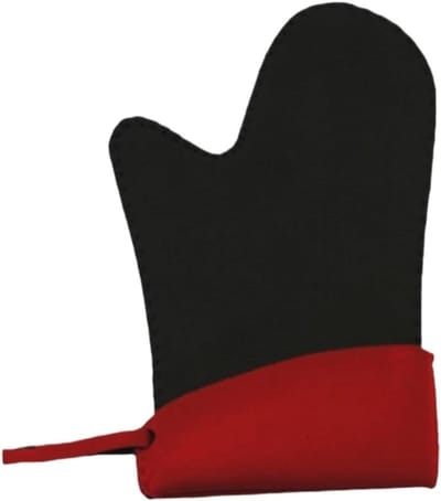Ovenhandschoenen - Hittebestendige Wanten - Veilig Koken - Anti-verbranding - 26 cm - Rood