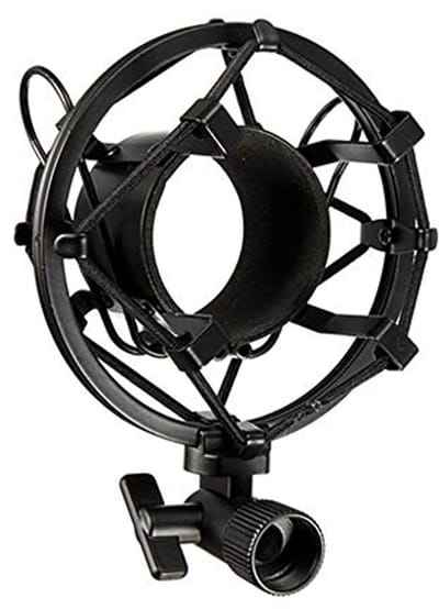 Dailygoody - Schokbestendige Microfoon Houder - Trillingsdemper - Duurzaam en Stevig - Zwart - Condensator Microfoon Clip - Ideaal voor Studio's - 48 ...