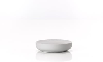 Zone Denmark Ume Zeepbakje - Zeepschaaltje keramiek - Toilet & Badkamer Accessoires - Ø 12 cm - Soft Grey (grijs)