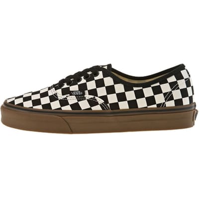 Vans Authentic Damier - Noir Gomme Baskets Unisexe Blanc VN0004MKIBB 43 black