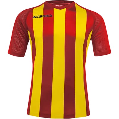 Acerbis Sports JOHAN STRIPED S/SL JERSEY (Sportshirt) RED/YELLOW S