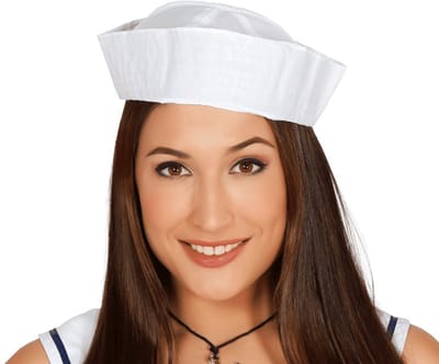 Fiestas Guirca - Matrozen hoed wit - one size