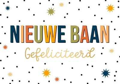 Kaart - Daisy - Nieuwe baan, gefeliciteerd - DSY008
