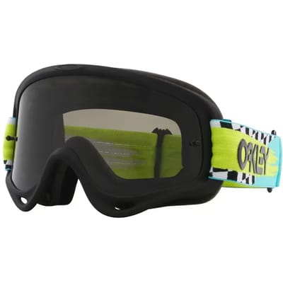 Motorfiets crossmasker Oakley O-Frame MX - Teal Checks