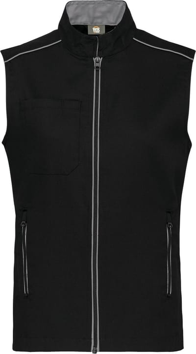 WK. Designed To Work Gilet Day To Day WK6148 - BLACK / SILVER - 3XL