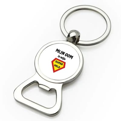 Akyol - mijn oom is mijn superheld flesopener - Oom - super oom - verjaardag - cadeautje voor oom - oom artikelen - kado - geschenk - 9 bij 3 cm