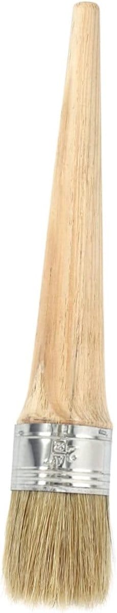 Waxborstel Meubels - Verfkwast Hout - Meubels Restaureren - Ergonomisch Handvat - 25cm - Meerkleurig