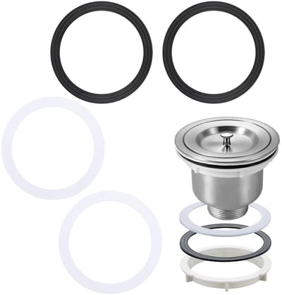 Set van 2 O-Ringen van 110 mm voor Wasmachine en Gootsteen - Rubberafdichtingen voor Doe-Het-Zelf Kraan, Gootsteen en Pluggen