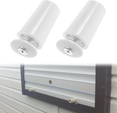 Aanslagbuffer stopper rolluiken - Buffer - Geluiddempend - 40 mm - Bescherming - Eindstop - Kunststof - Wit - Roldeur - Vloerbescherming - Geschikt voor Buiten
