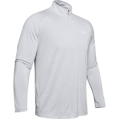 Under Armour UA Tech 2.0 1/2 Zip-GRY Heren Sporttrui - Halo Grijs - Wit