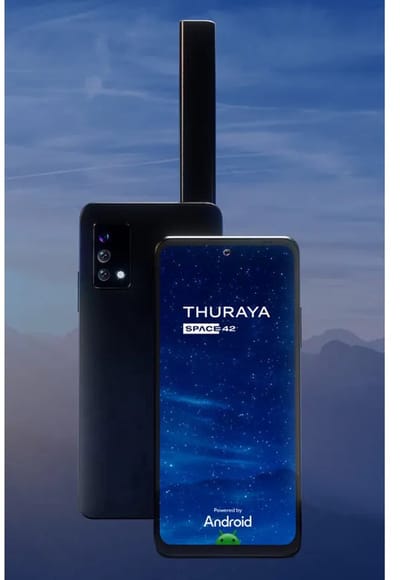 Thuraya One touchscreen Android satelliet smartphone