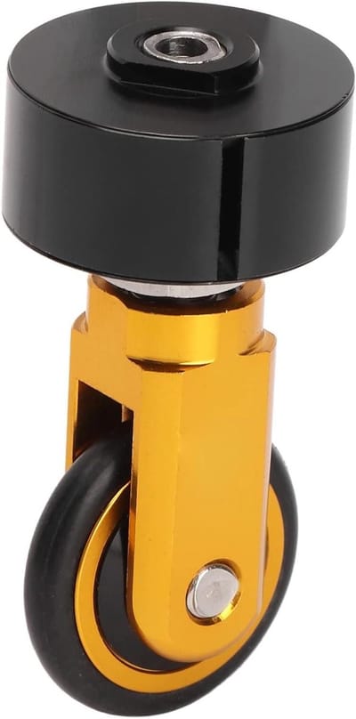 Vouwfiets Zadelpen Wiel - Fiets Accessoire - Fietsen Duwen - CNC Gefreesd Aluminium - 339 mm - Goud