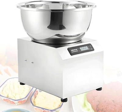 Elektrische Deegmixer - Keukenmachine - Professioneel Bakken - Dubbele Rotatie Modus - 5/8kg Capaciteit - Zilver