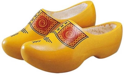 Gevavi Farmer Geel Houten Klompen Uniseks Maat 37-38 24 cm