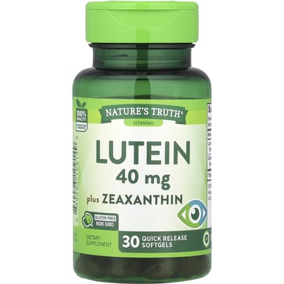 Nature's Truth, contenant de la lutéine et de la zéaxanthine, 40 mg, 30 gélules molles à libération immédiate