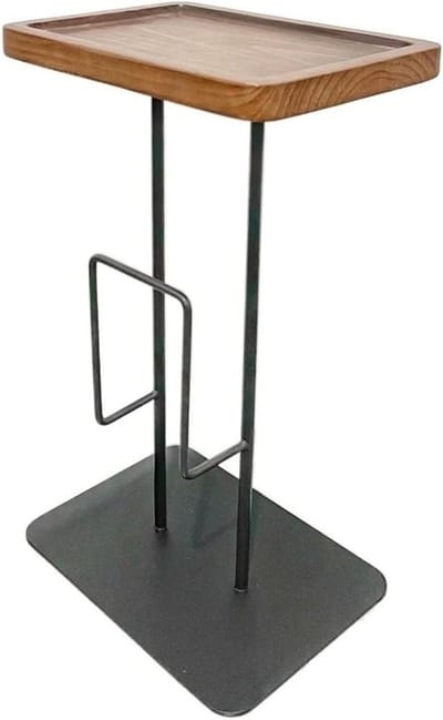 Bijzettafel - Kleine tafel - Woonkamer Decoratie - Massief Hout - 35x25x60cm - Zwart