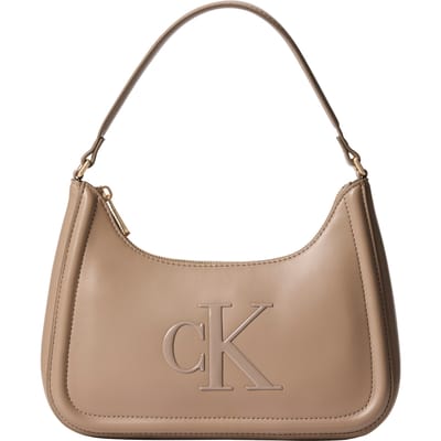 Calvin Klein Bold Small Shouldder Bag Desert Taupe Size: OS | Handbags Outlet | Dames | Beige