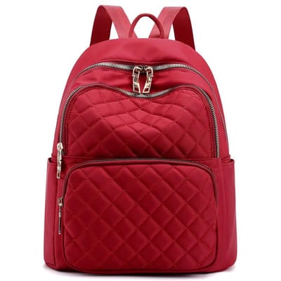 Mode Dames Rugzak Studentenrugzak Ruit Borduurdraad Reizen Schooltas Trend Tassen Dubbele Achterkant Dames Tas One size